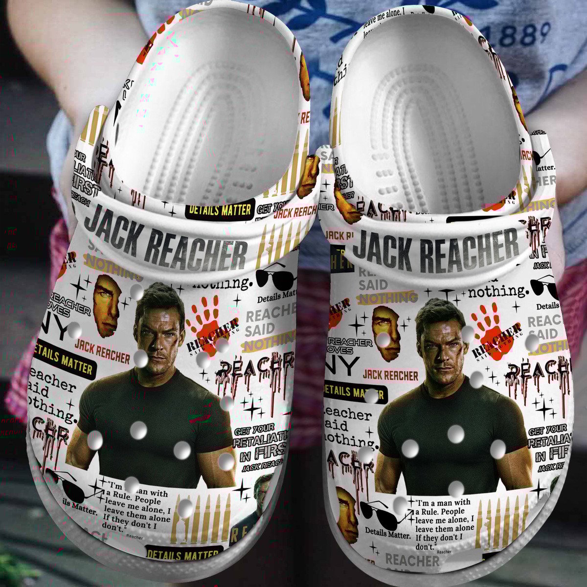 Reacher Tv Series Crocss Clogs For Men Women And Kid Tr1805861538