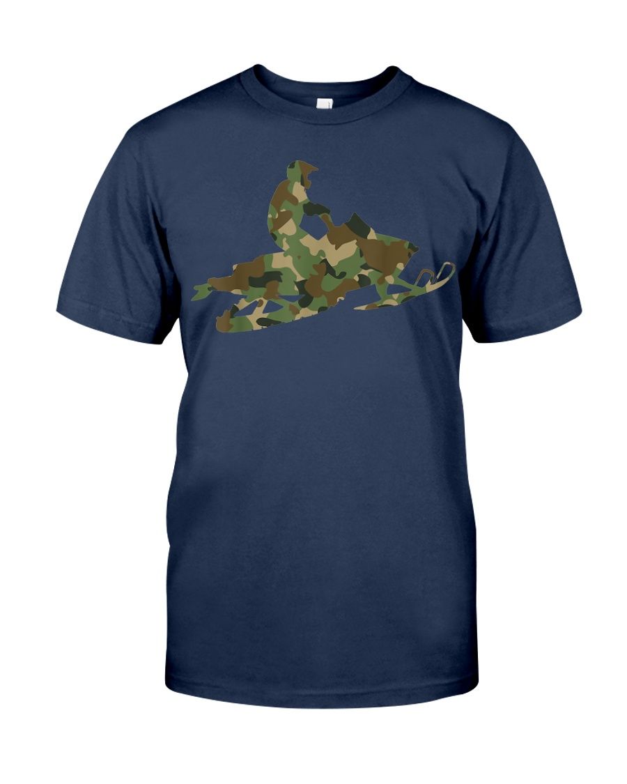 Vintage Snowmobiling Camo YQ1404749CL T-Shirt