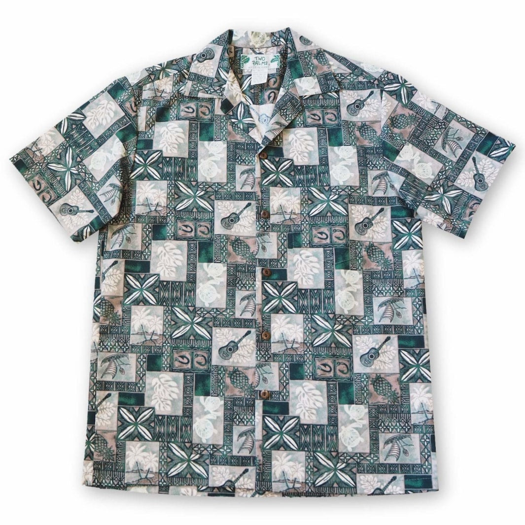 Tropic Vision Green Hawaii Cotton Shirt Ha65290