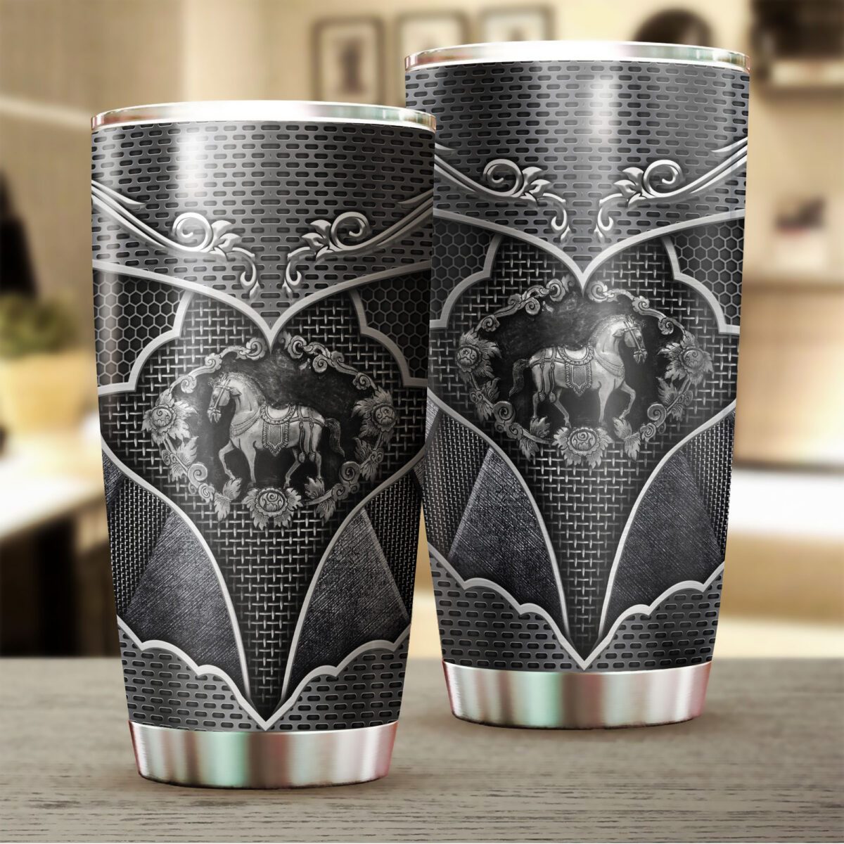 Warrior Horse Stainless Steel Tumbler