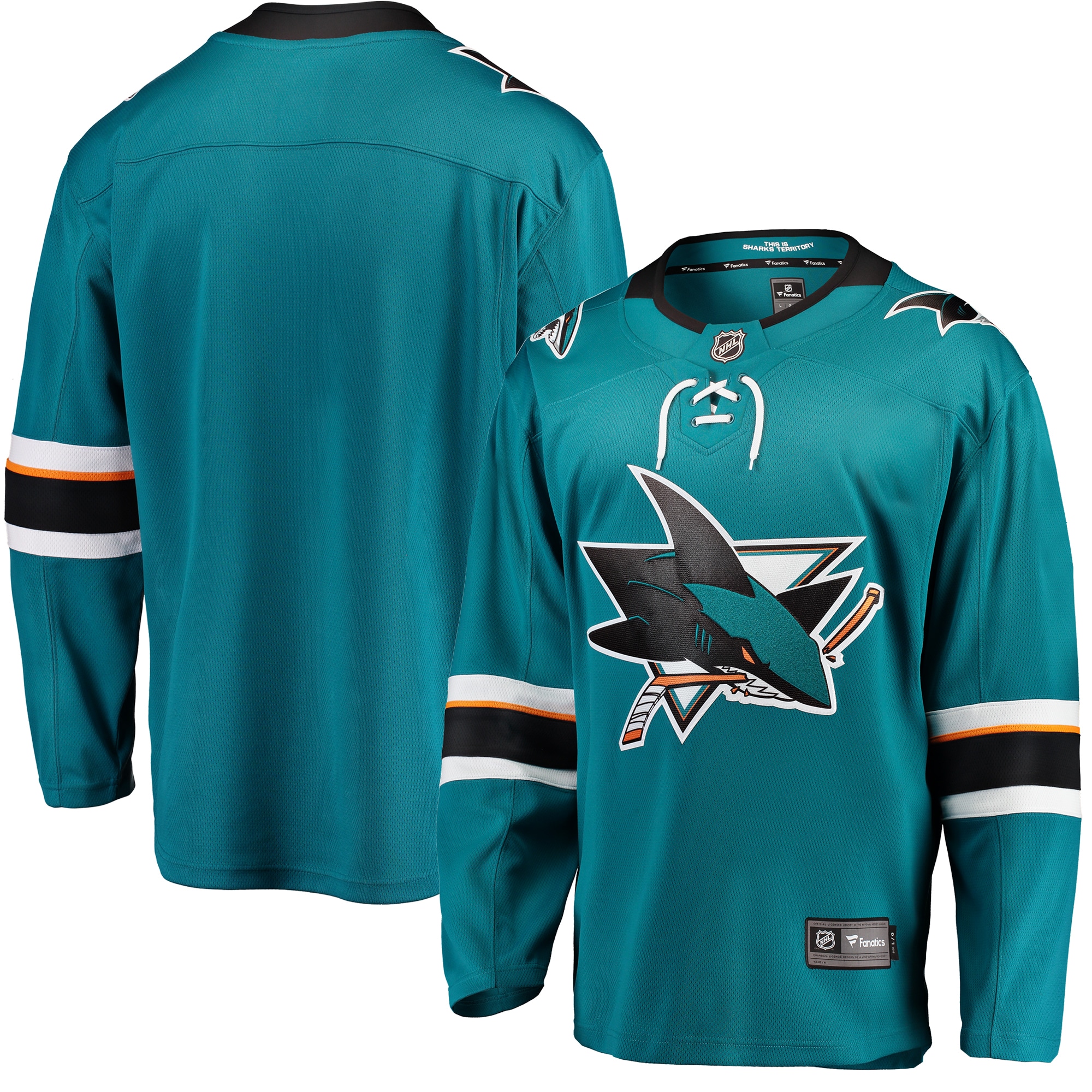 Men's San Jose Sharks Teal Breakaway Home Jersey