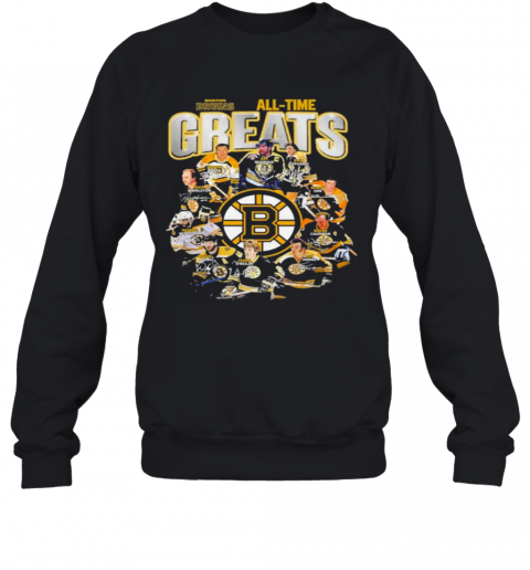 Boston Bruins All Time Greats Signatures Sweatshirt