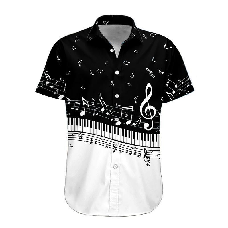 Piano Aloha Hawaii Shirt Colorful Short Sleeve Summer Beach Casual For Men And Women Ha40679