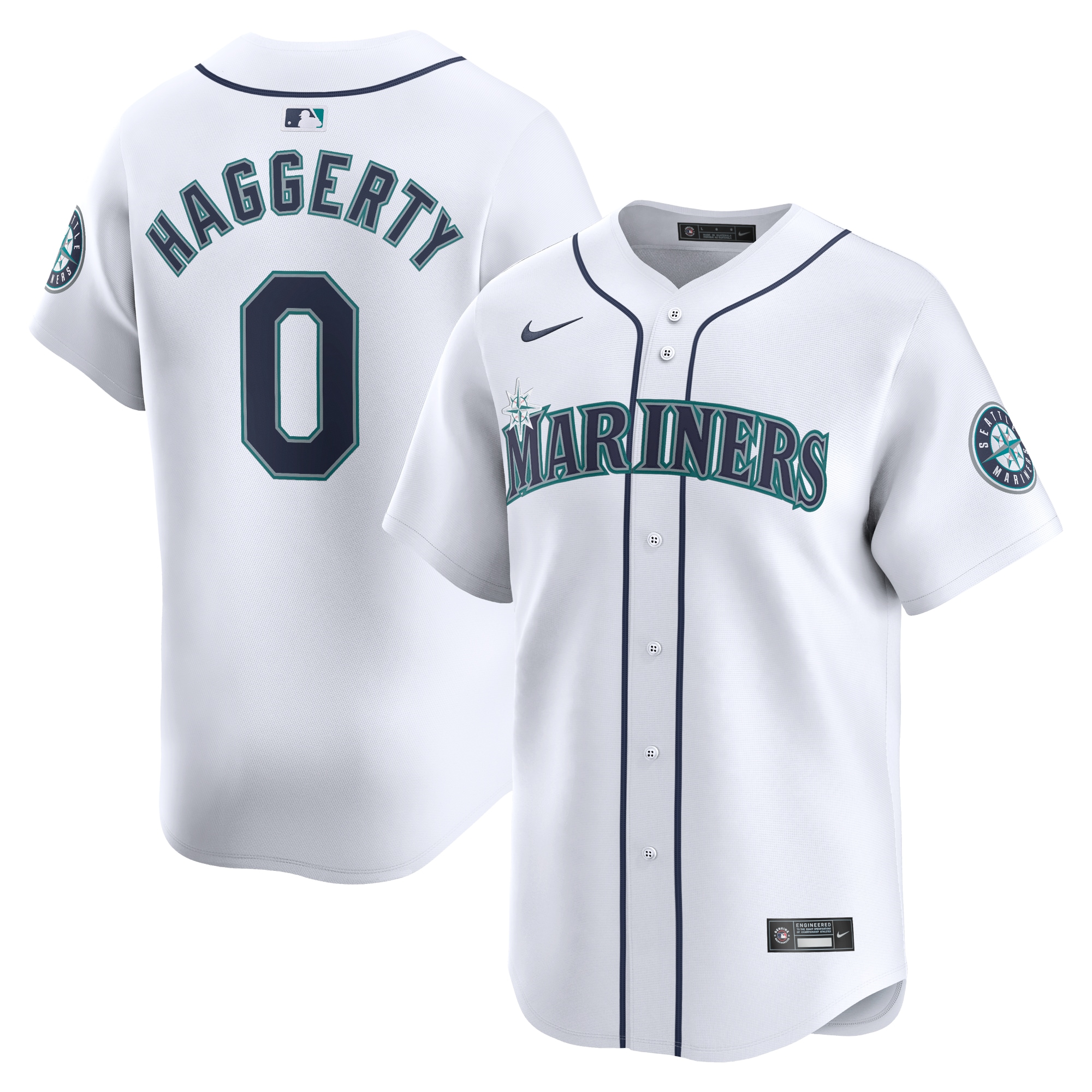 Sam Haggerty Seattle Mariners Home Limited Player Jersey – White