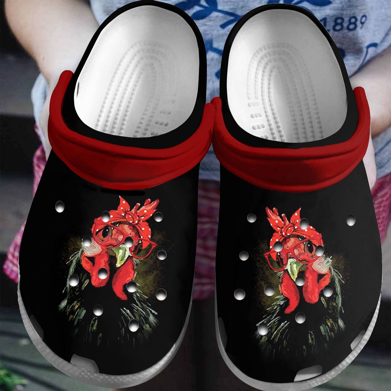 Chicken Personalized Clog, Custom Name, Text, Color, Number Fashion Style For Women, Men, Kid, Print 3D Cool Chicken Lady