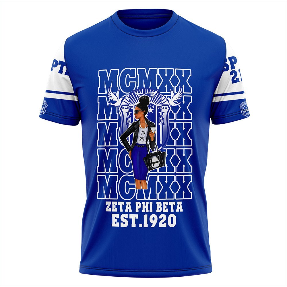 Sorority Tshirt – Personalized Zeta Phi Beta Mcm Style Tshirt