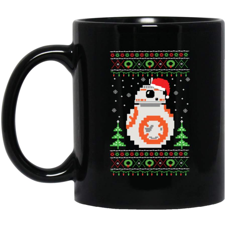 BB-8 Ugly Christmas Sweater Mug Black Mug