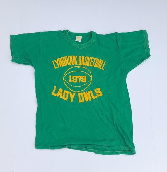 1970S Vintage Russell Shirtusa Men S Small Basketball 70S 1979 Lynbrook Ny Long Island Ny Li Green S Sports Athletic High School Shirt