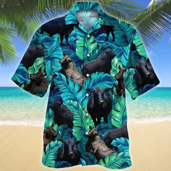 Brangus Hawaiian Shirt Green Cattle Lovers Ha74950