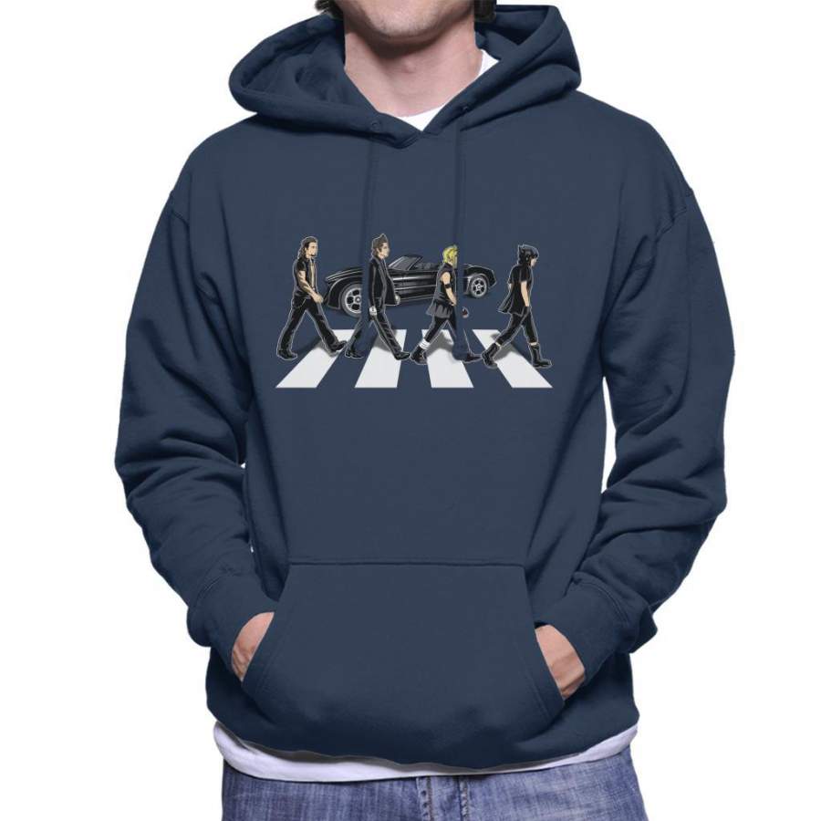 Final Fantasy Abbey Road Mix Men’s Hooded Sweatshirt