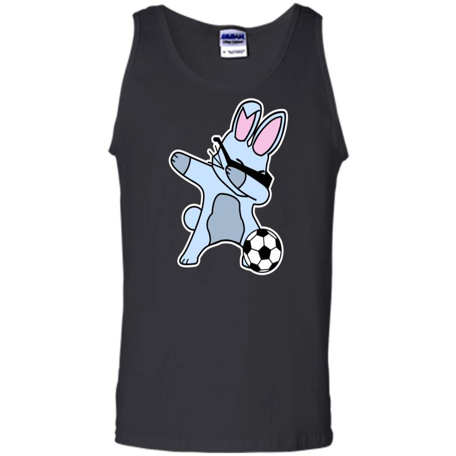 Dabbing Easter Bunny Soccer Ball T-Shirt Tank Top