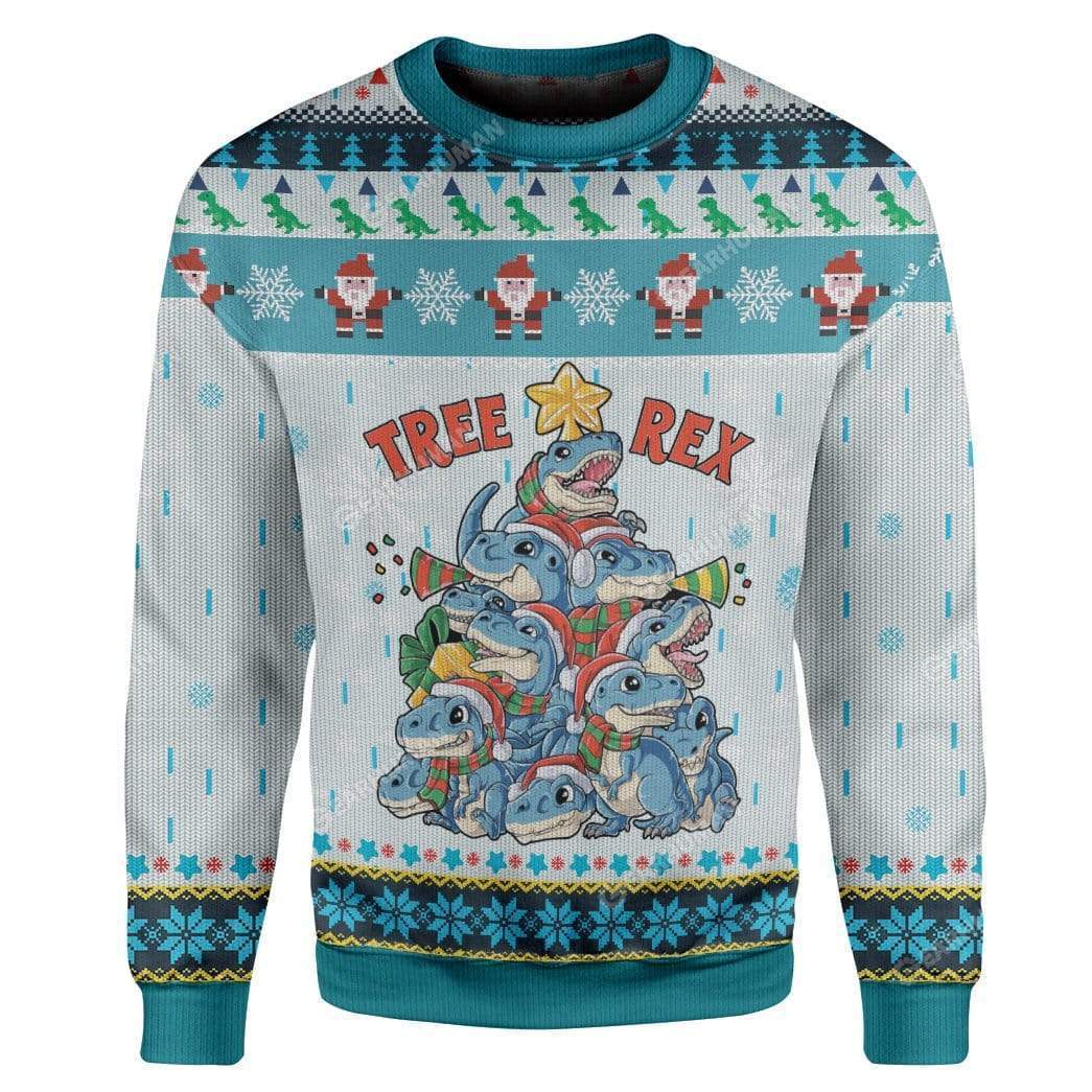 Tree Rex Christmas Ugly Sweater | Unisex | Full Size | Adult | Colorful | US1822