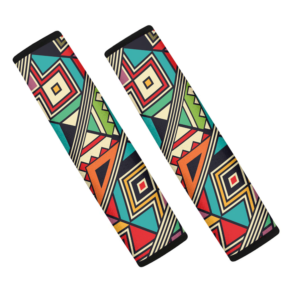 Retro African Ethnic Tribal Print Car Seat Belt Covers