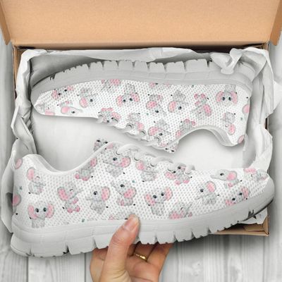 Elephants Art Colors Sneakers Shoes