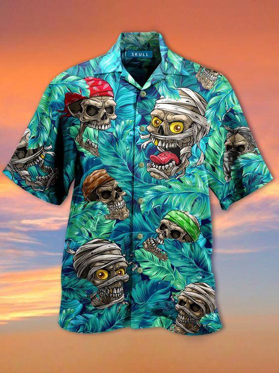 Skull Hawaii Shirt For Men Women Adult Ha205