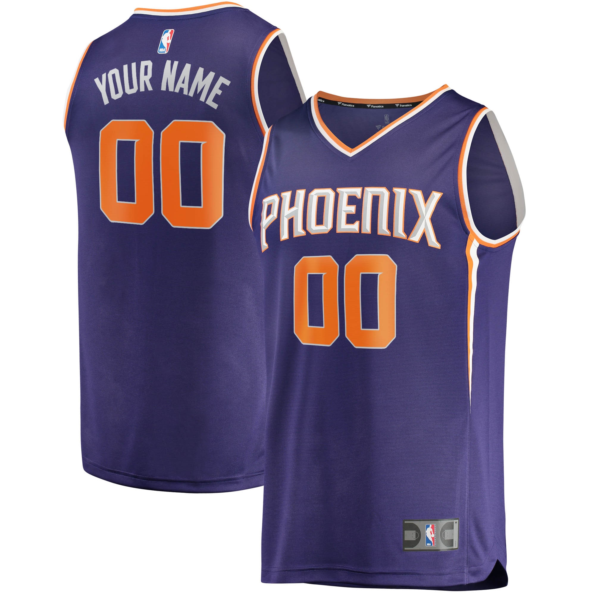 Phoenix Suns Branded Youth Fast Break Custom Replica Jersey Purple – Icon Edition