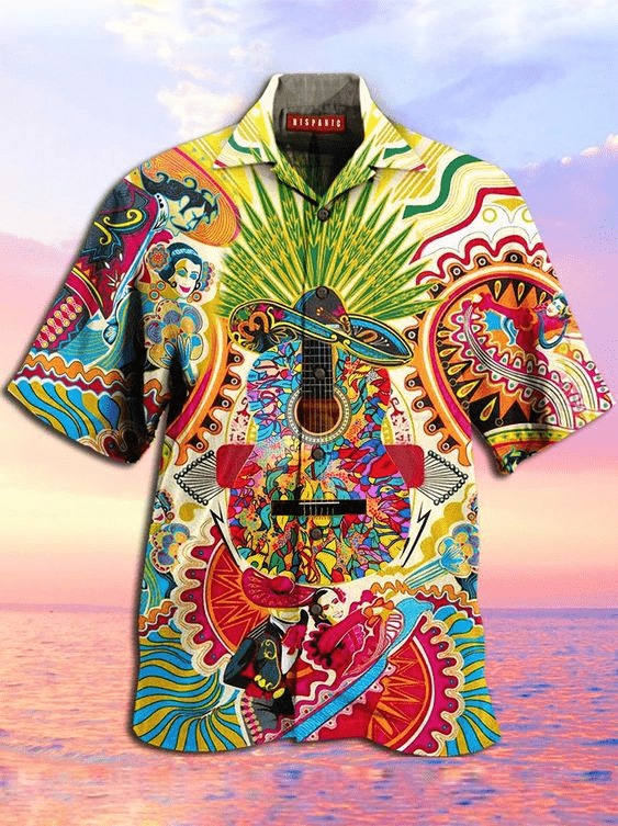 Hispanic Hippie Guitar Hawaii Shirt For Men Women Ha82905