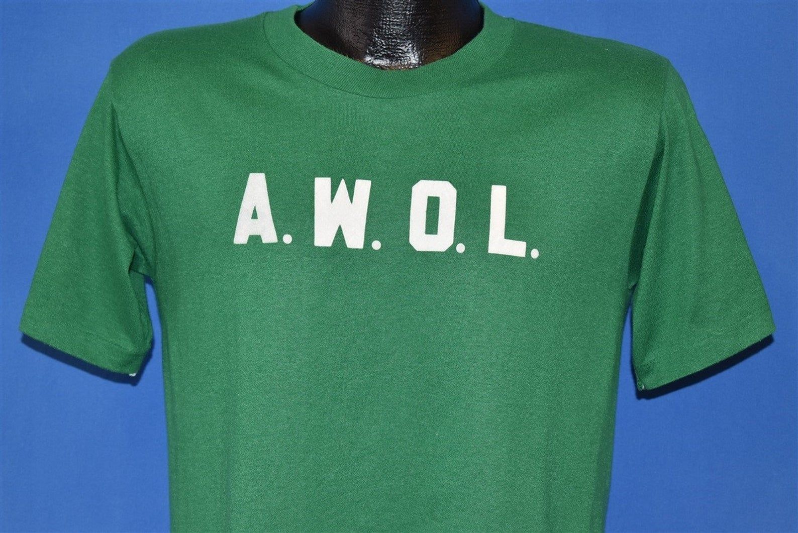 80S Awol Flocked Letter T-Shirt
