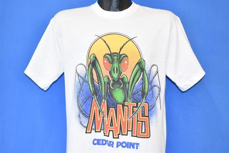 80S Mantis Roller Coaster Rougarou Cedar Point Ohio Shirt