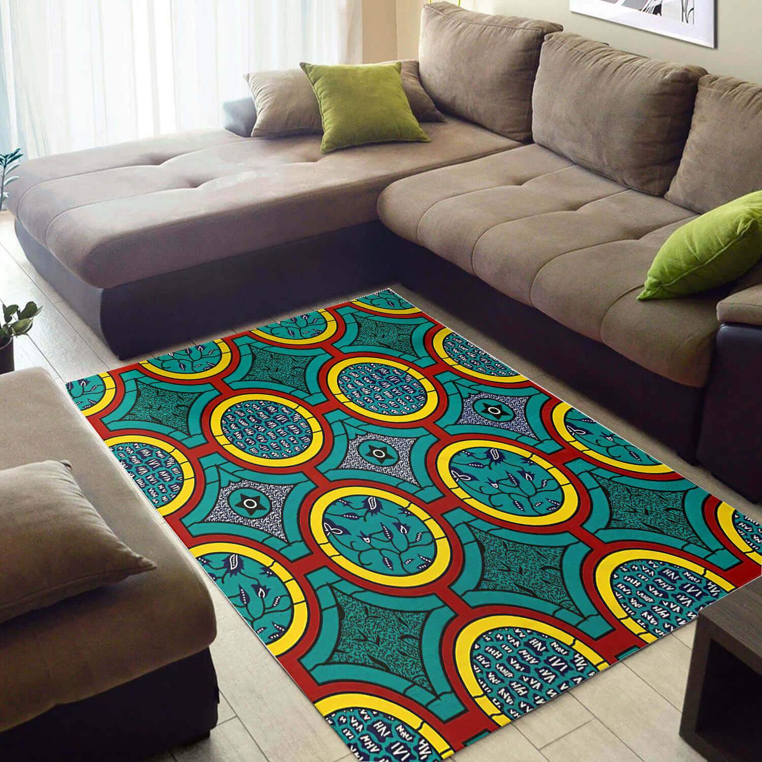 Beautiful African Style Rugs Nice African Print Afrocentric Art African Large Rug African Room Decor WBG3154