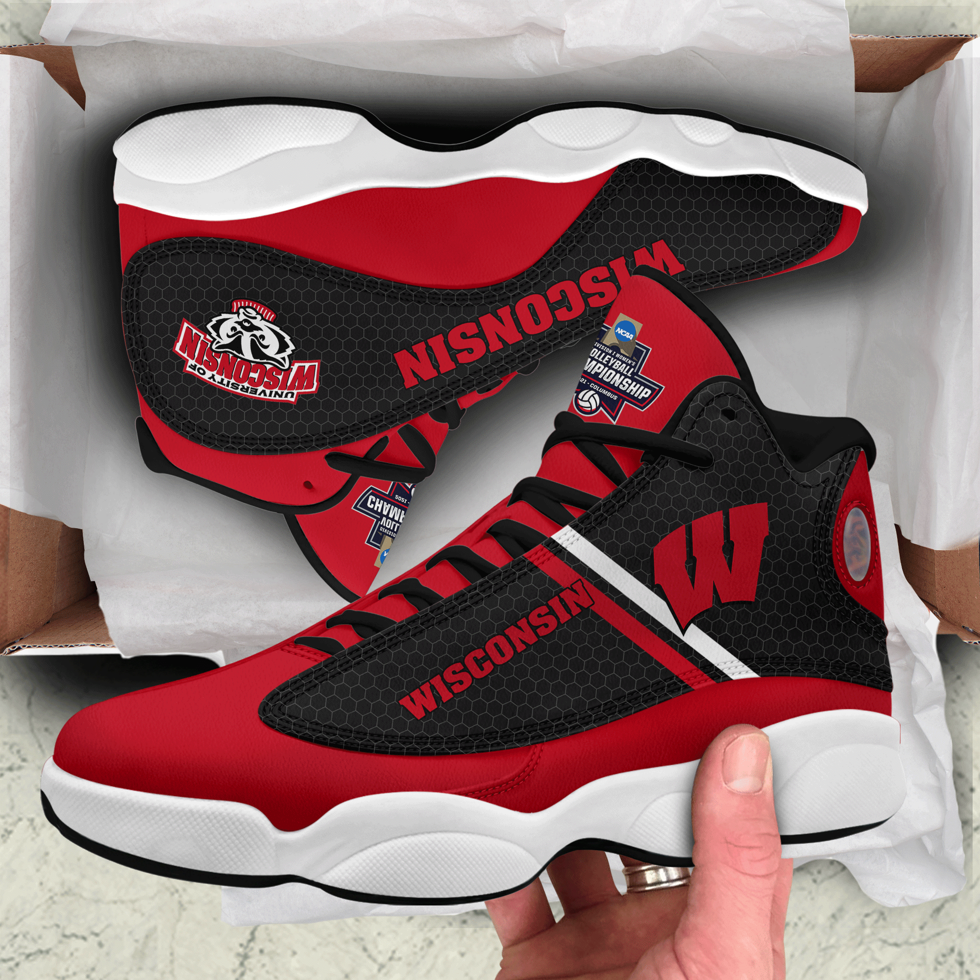 Wisconsin Badgers Jd 13 Shoes