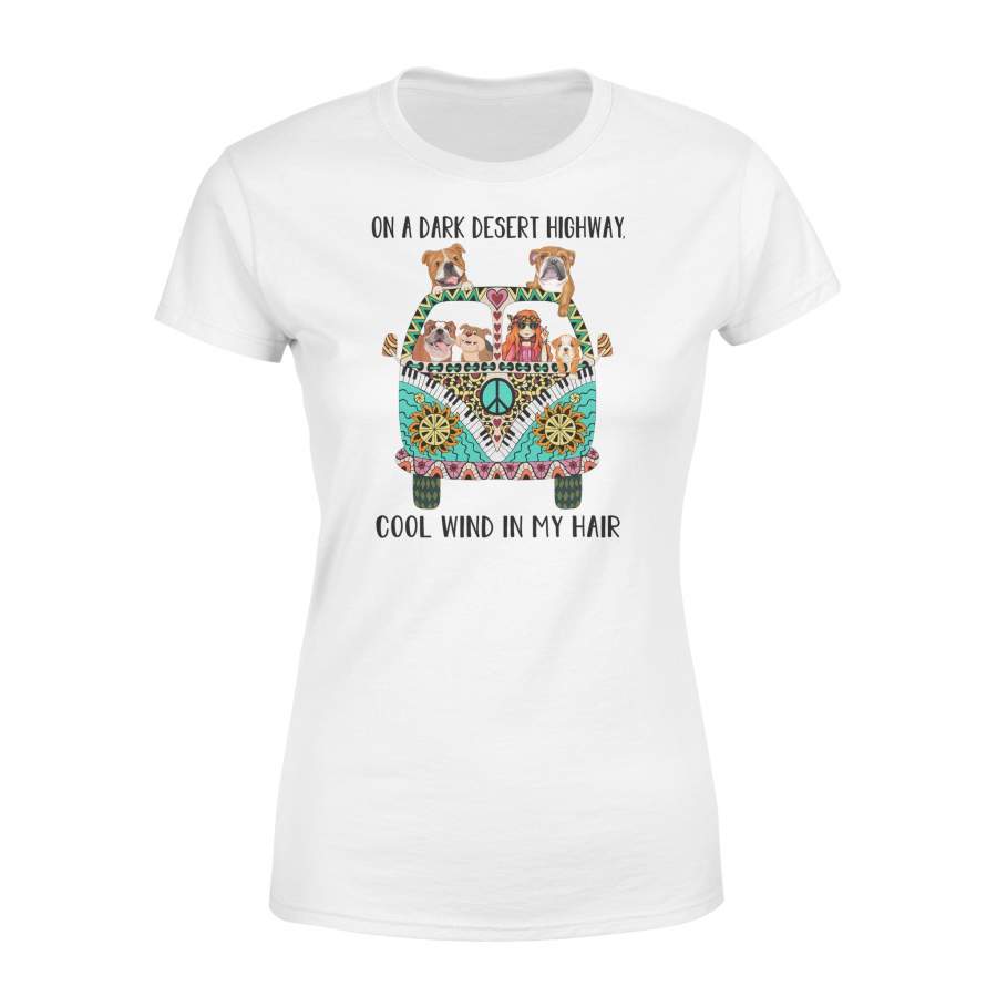 Bulldog Cool wind Women T- shirt – Standard Women’s T-shirt
