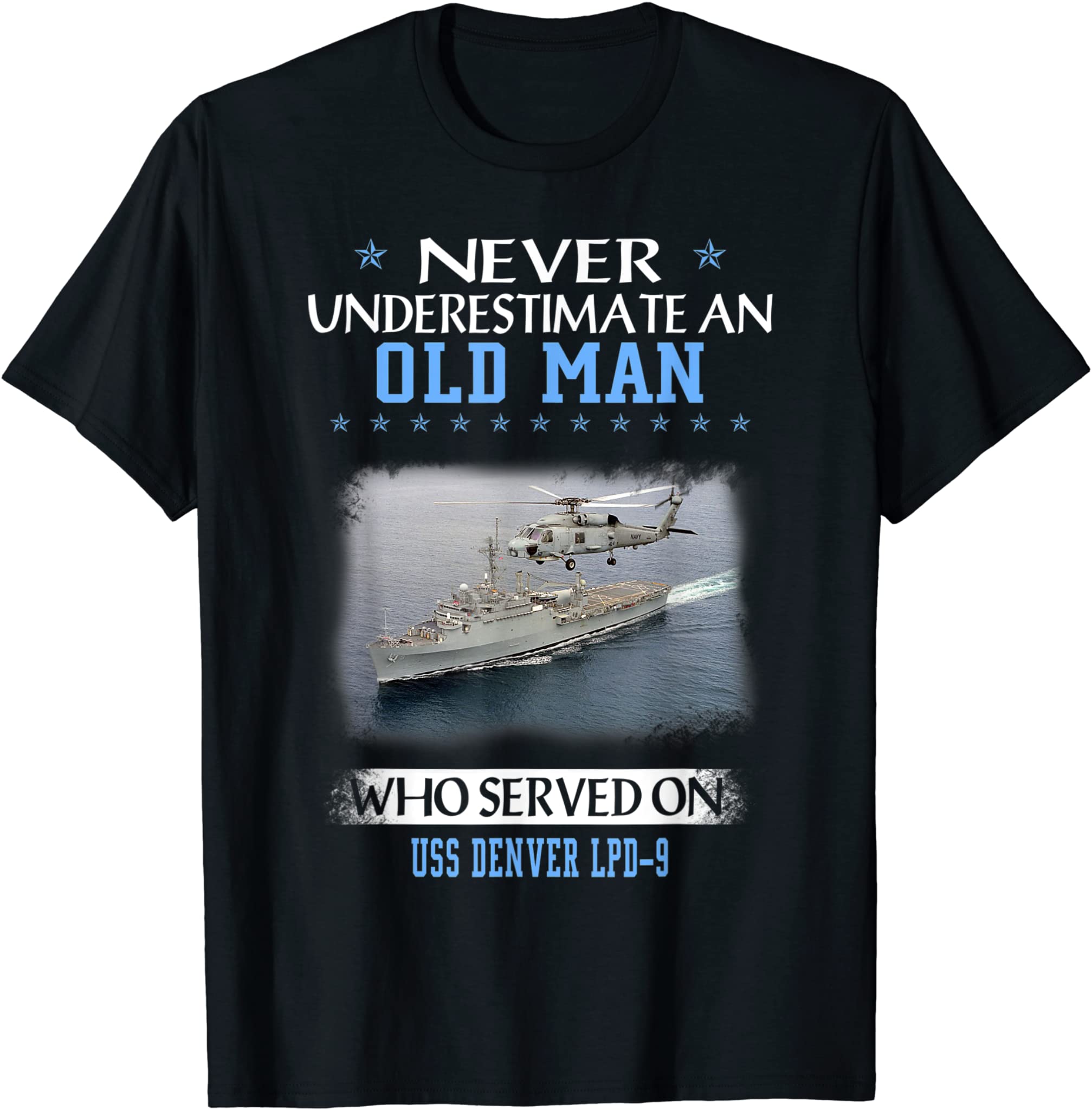 USS Denver LPD-9 Veterans Day Father Day Gift T-Shirt