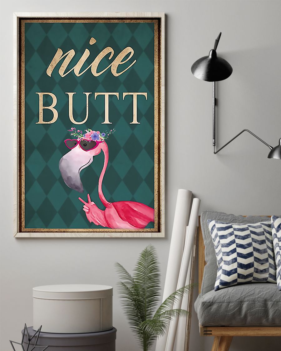 Flamingo Nice Vertical Canvas And Poster | Wall Decor Visual Art