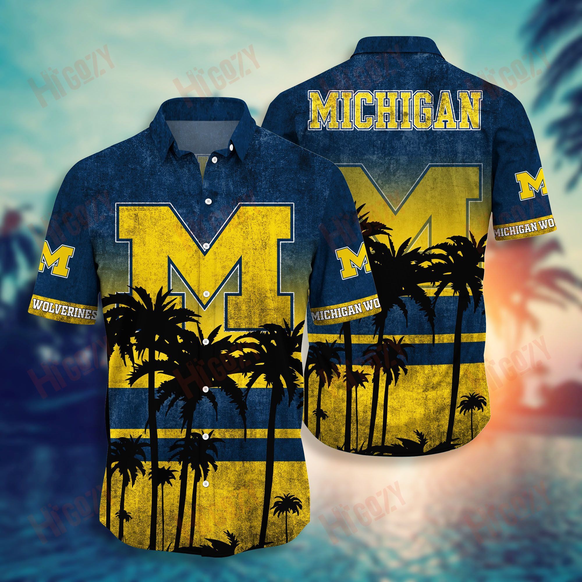 Michigan Wolverines Hawaiian Shirt Short Style Hot Trending Summer Ha54468