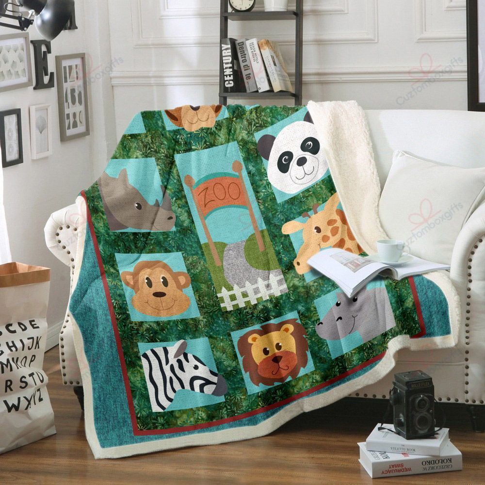 Animal In A Zoo GS-KL0909 Fleece Blanket