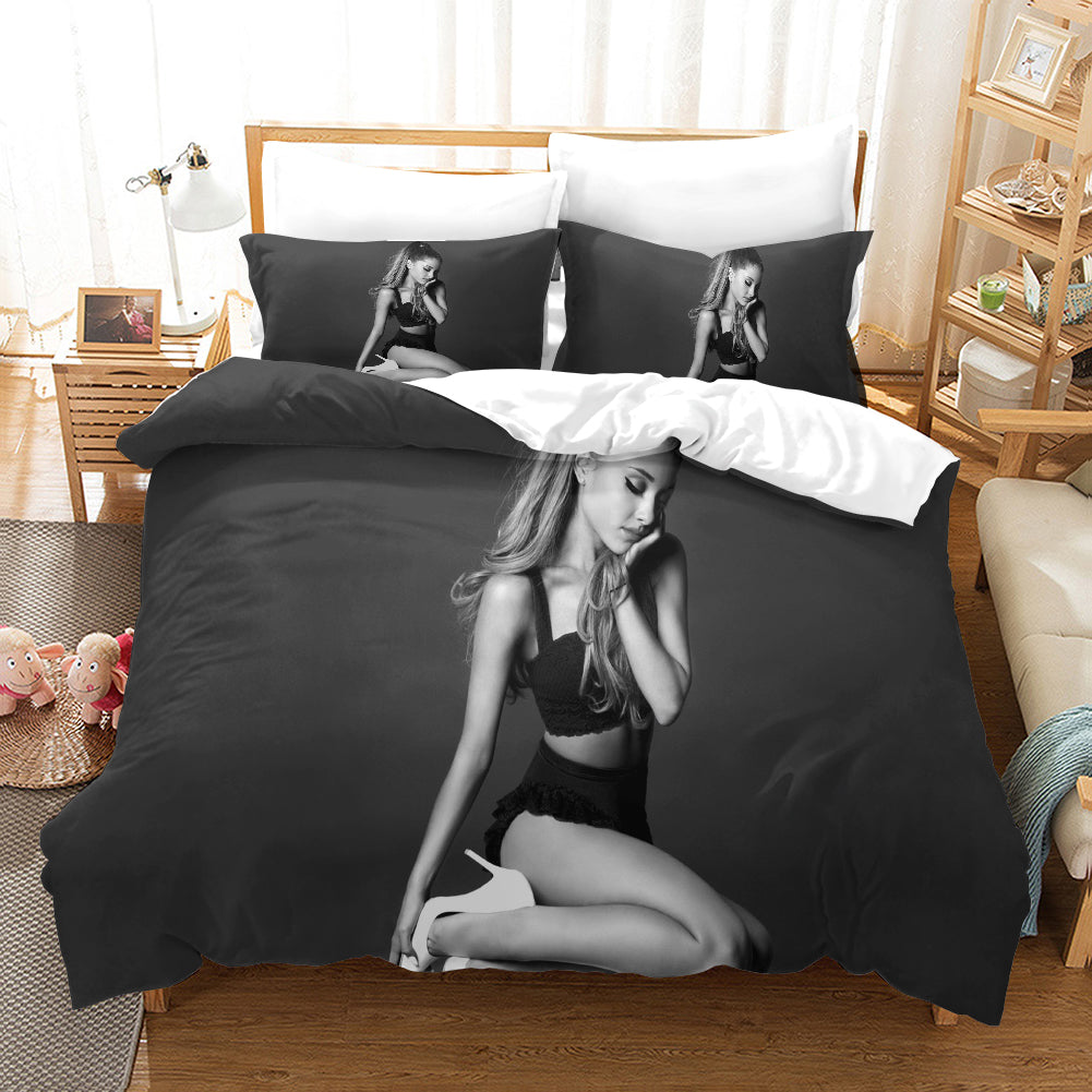 3D Singer Star Ariana Grande Quilt Cover Set Bedding Set Duvet Cover Pillowcases Wj 1719