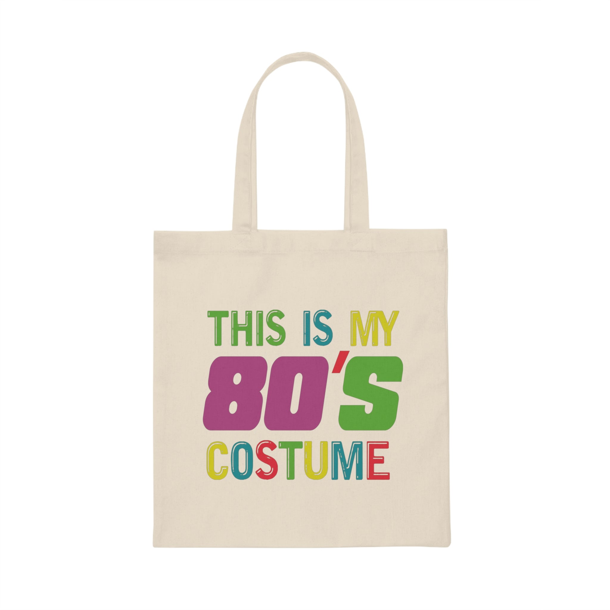 Retro Vintage This Is My 80S Costume Old School Men Women T Shirt Canvas Tote Bag