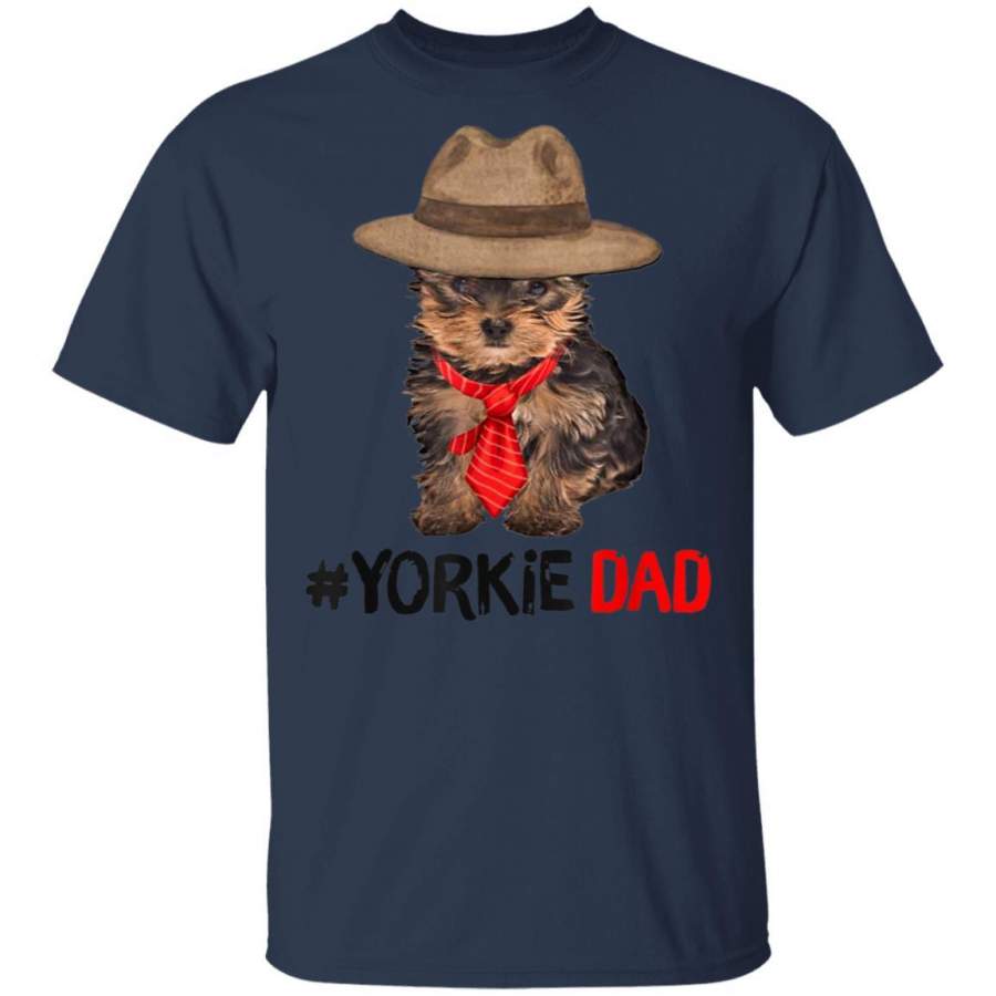 Mens Yorkshire Terrier  Yorkie Puppy Dog Dad Gift For Men unisex T-shirt full size