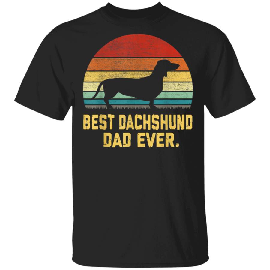 Vintage Best Dachshund Dad Ever TShirt