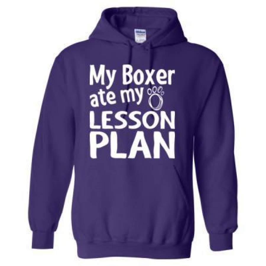 AGR My Boxer Ate My Lesson Plan – Heavy Blend™ Hooded Sweatshirt