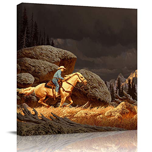 Wild West Rodeo Cowboy Home Decor – Square Canvas