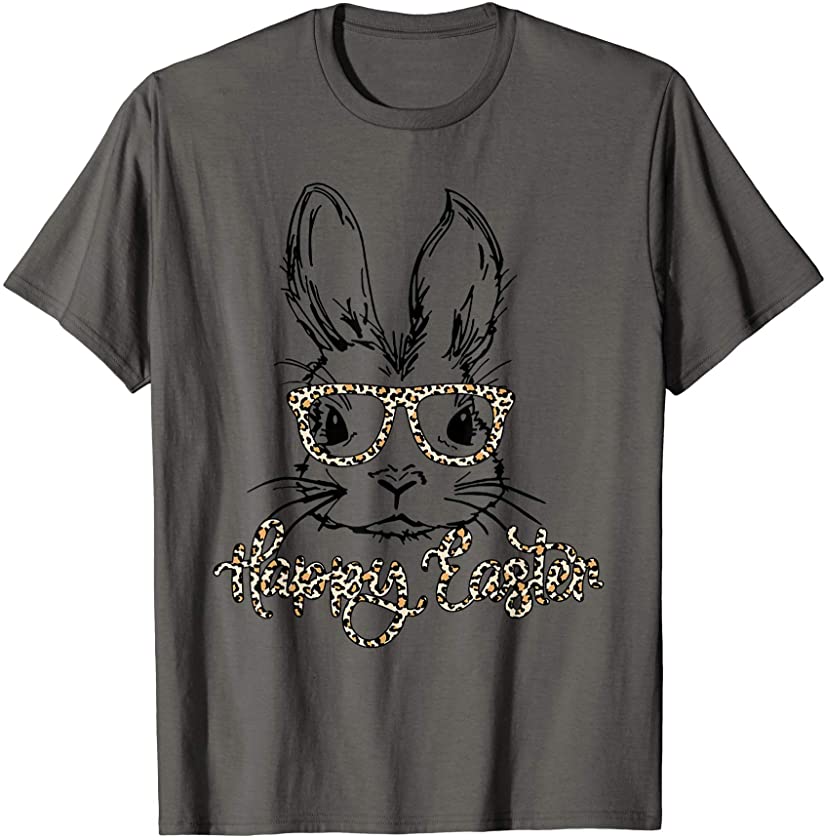 Rabbit Easter Eggs Bunny Shirt,Womens Easter shirt Cute T-Shirt