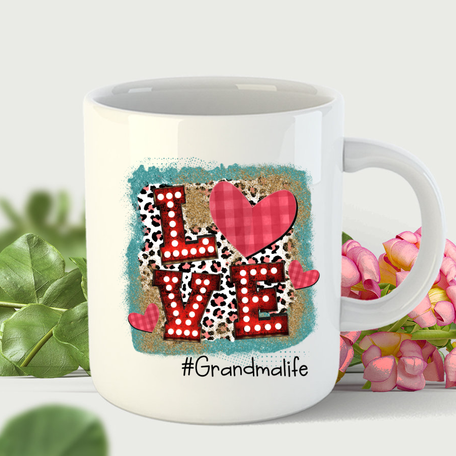 Valentine Love Shirt Grandma Heart Shirt Mug