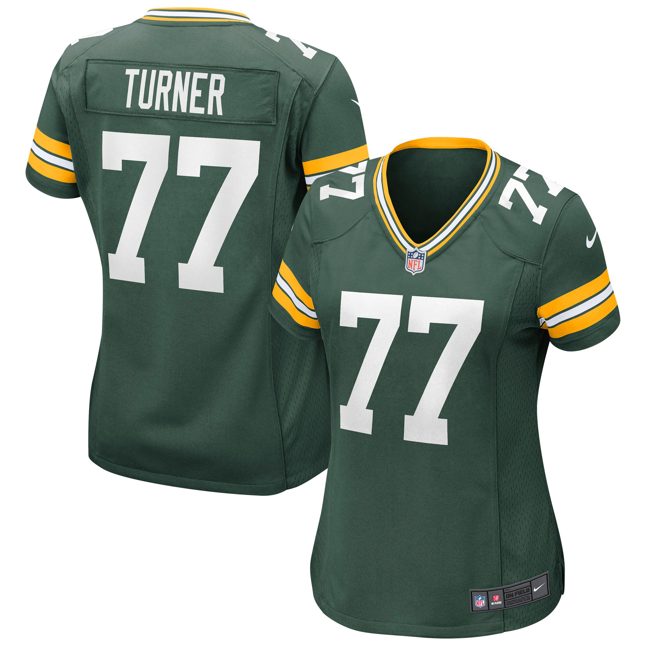 Billy Turner Green Bay Packers Womens Game Jersey – Green NFL