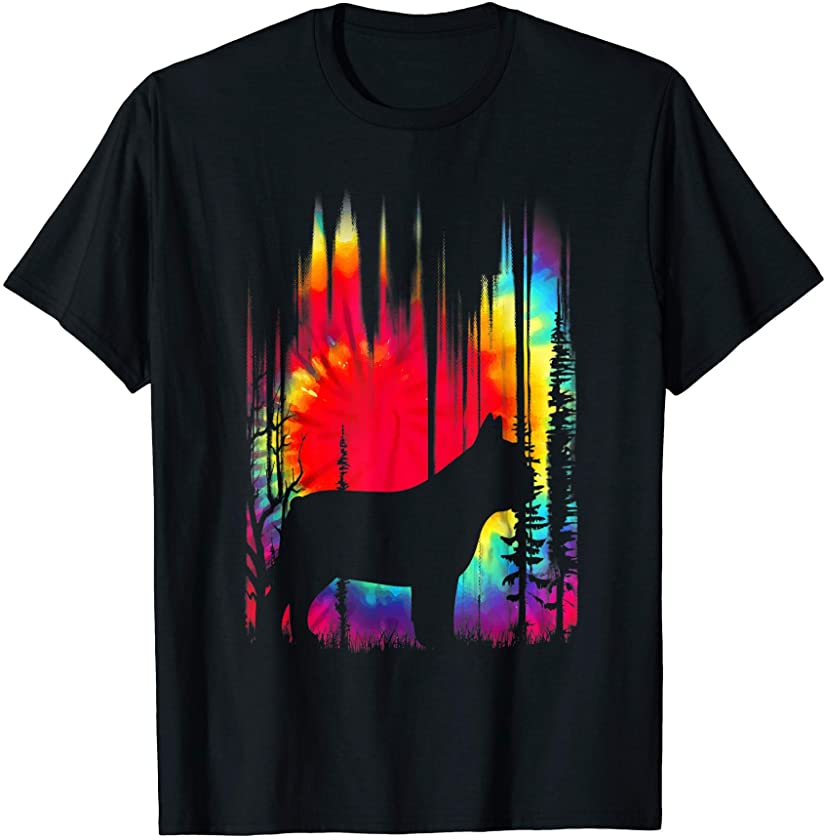 Colorful Tie Dye French Bulldog Hippie Puppy Funny Gift Dog T-Shirt