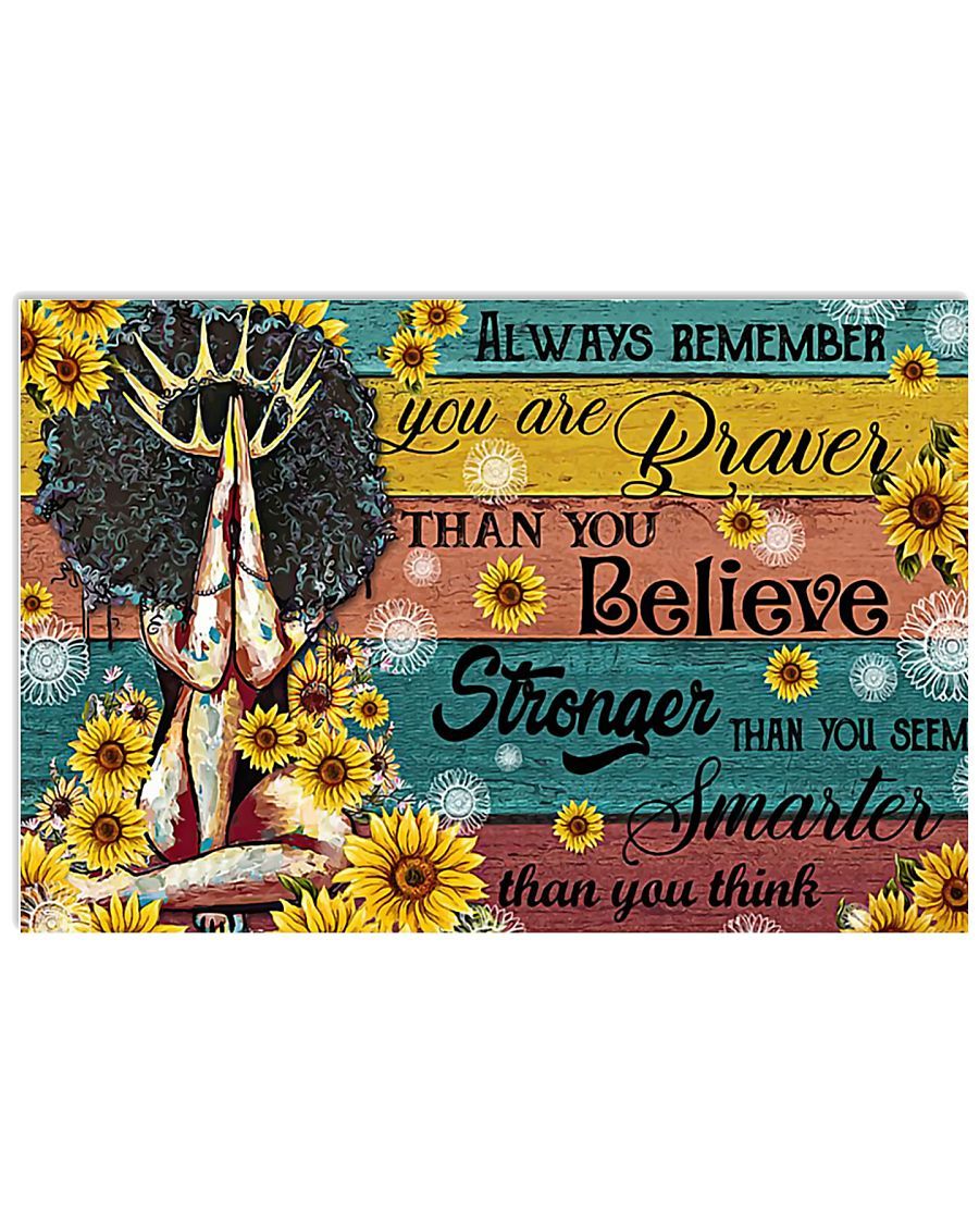 African – Black Art – Always Remember – Black Art Horizontal Canvas And Poster | Wall Decor Visual Art