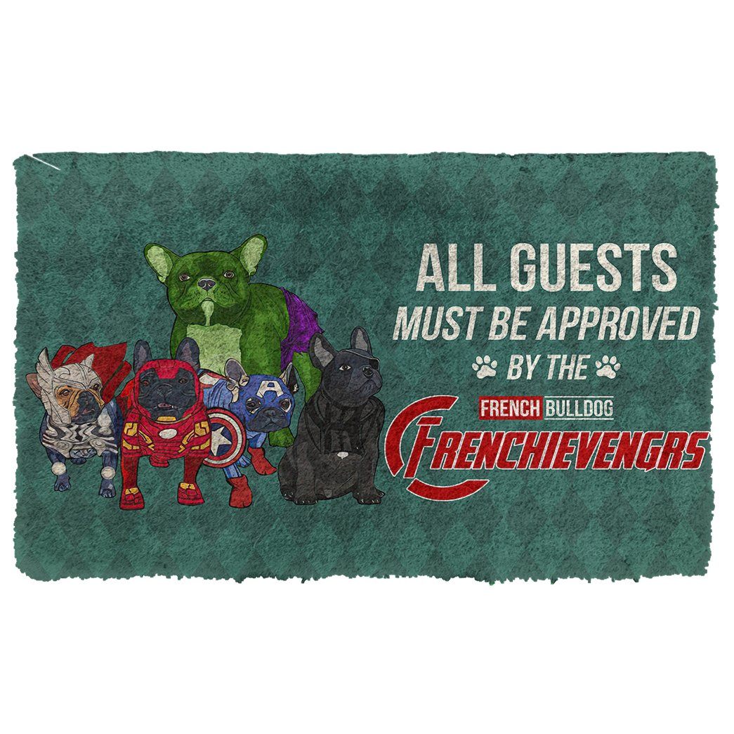 Gearhumans  Gearhuman 3D This House Protected By Frenc Bulldog Doormat