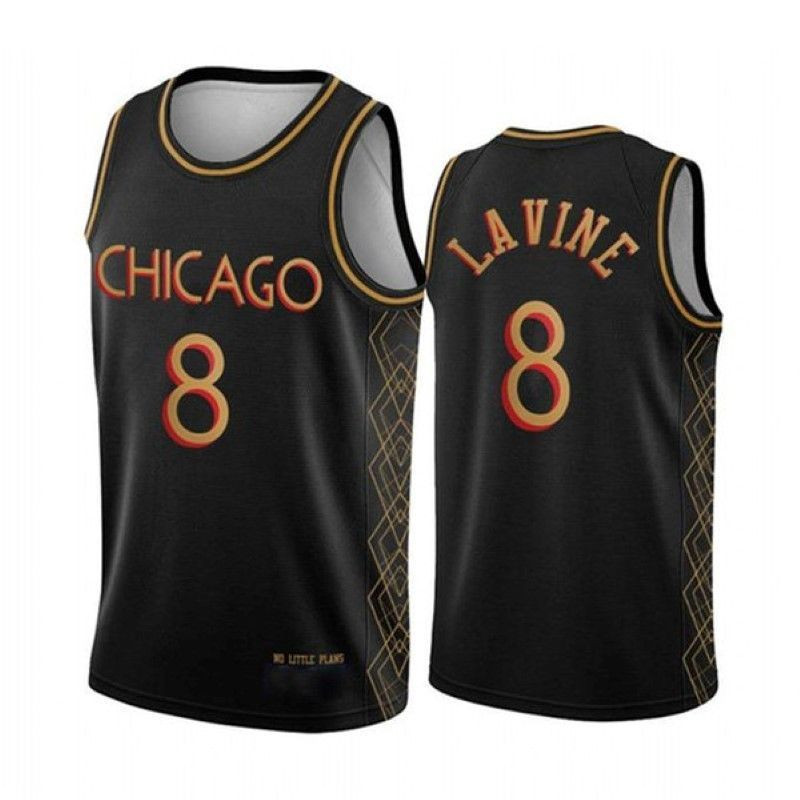 Chicago Bulls Zach Lavine #8 NBA 2020 New Arrival Black Jersey