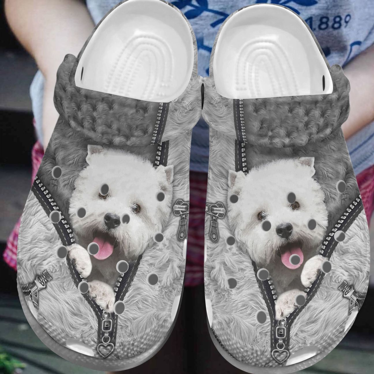 Westie Dog Personalized Clog, Custom Name, Text, Color, Number Fashion Style For Women, Men, Kid, Print 3D Westie Lovers