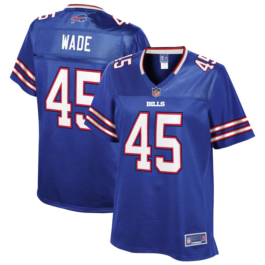 Christian Wade Buffalo Bills NFL Pro Line Womens Player Jersey – Royal