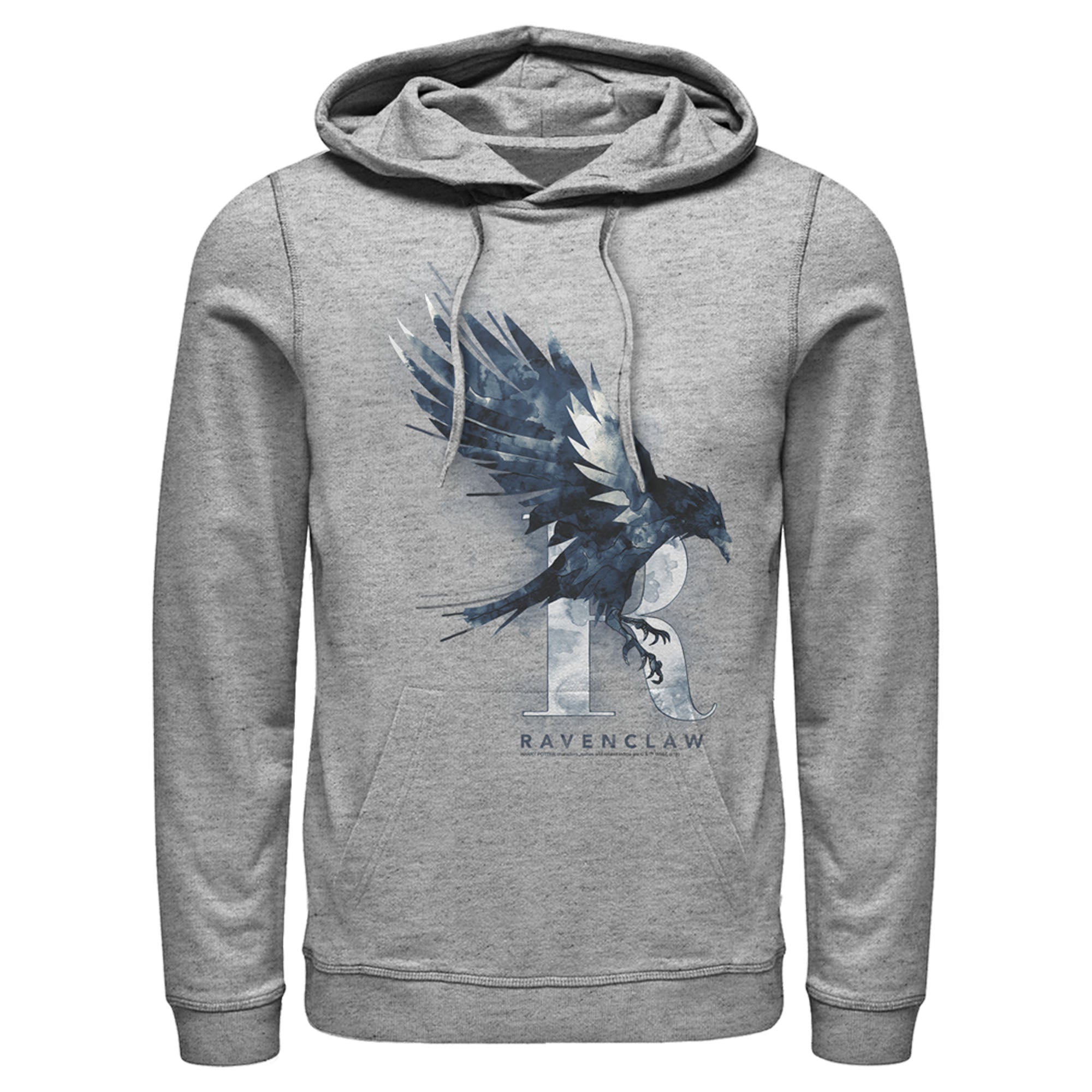 Men’S Harry Potter Ravenclaw Bird Watercolor Pull Over Hoodie