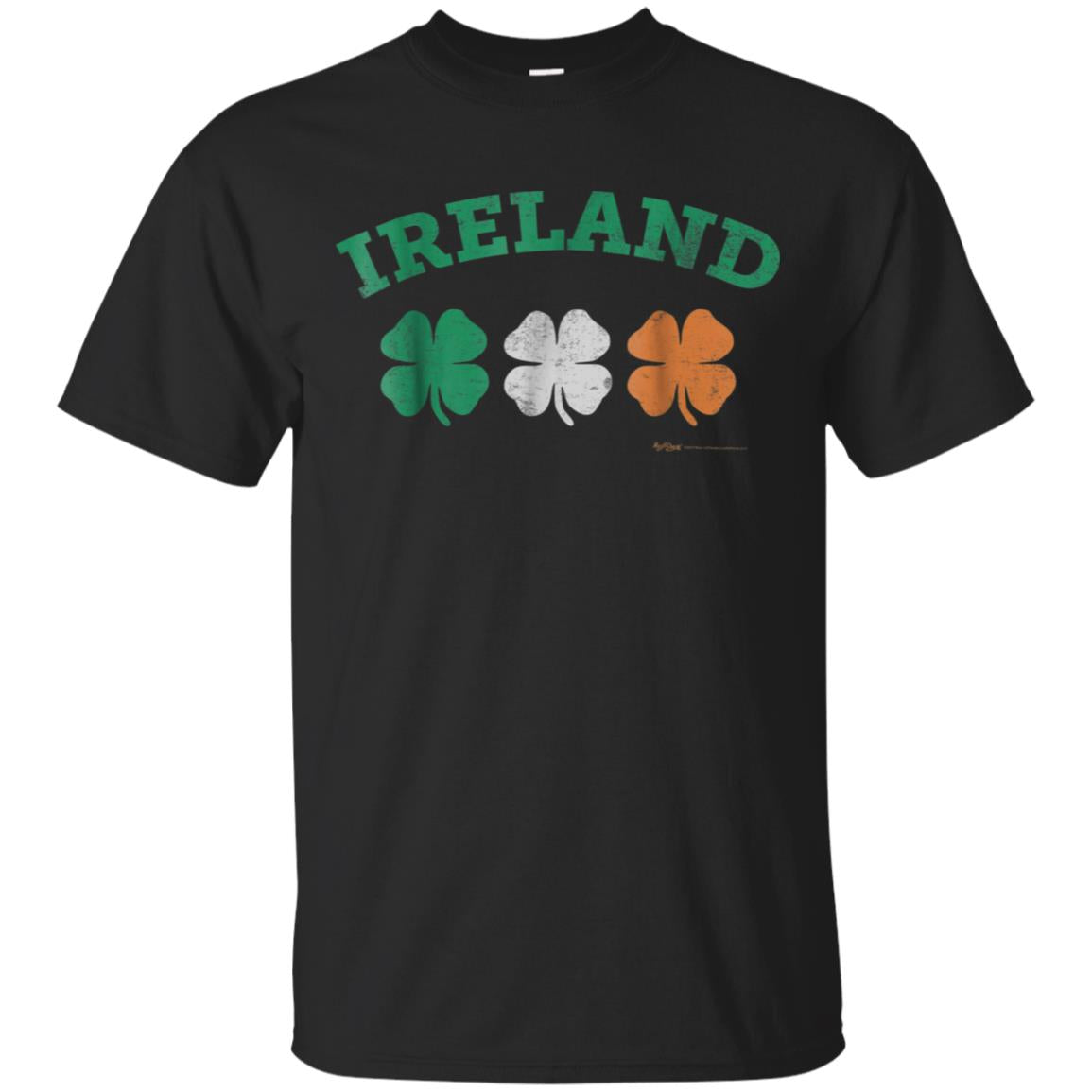 Vintage Ireland Shamrock Irish Flag T-Shirt Men Women Kids