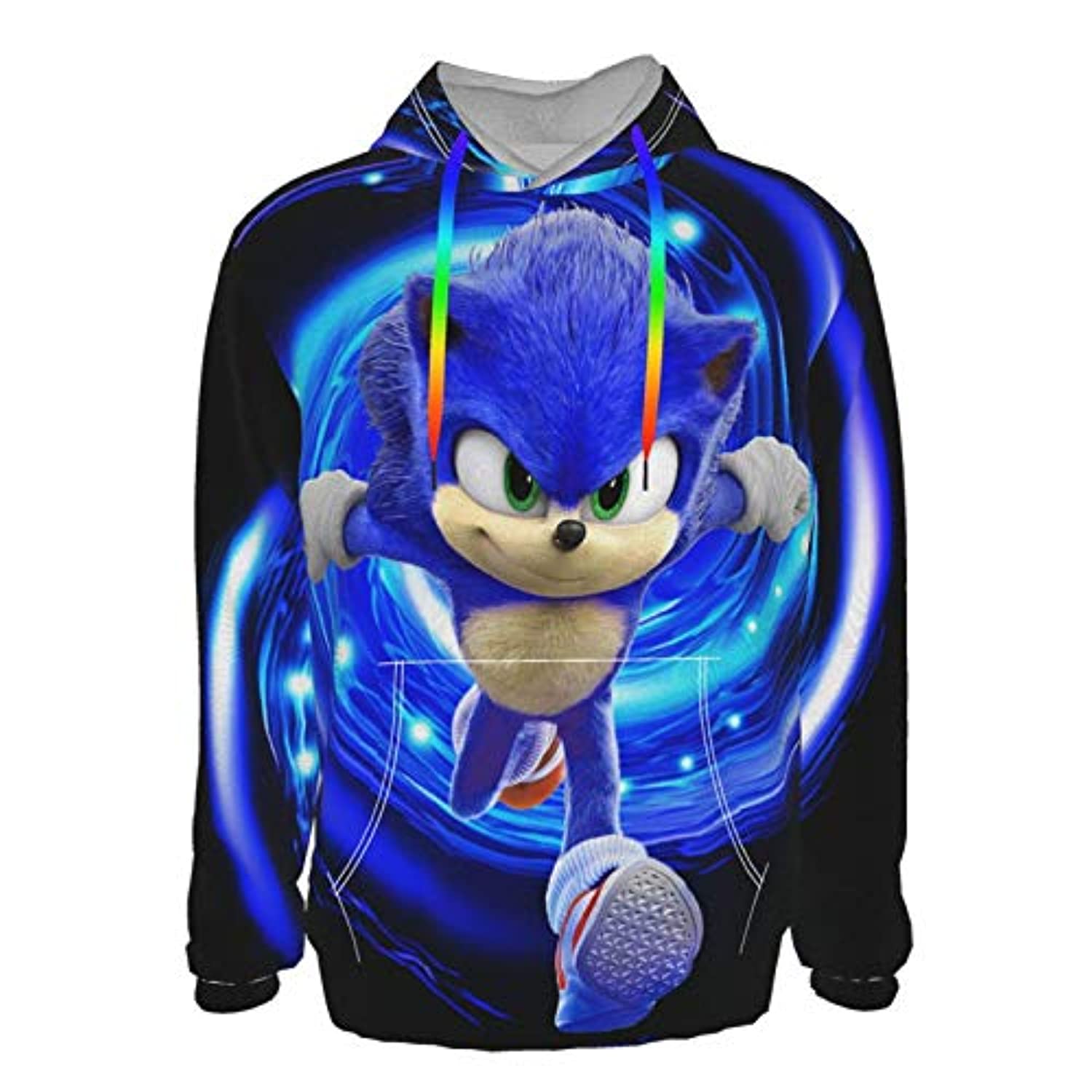 Cartoon Games Sonic Hoodie – Sonic the Hedgehog 3D Print Pullover Hooded Sweatshirt