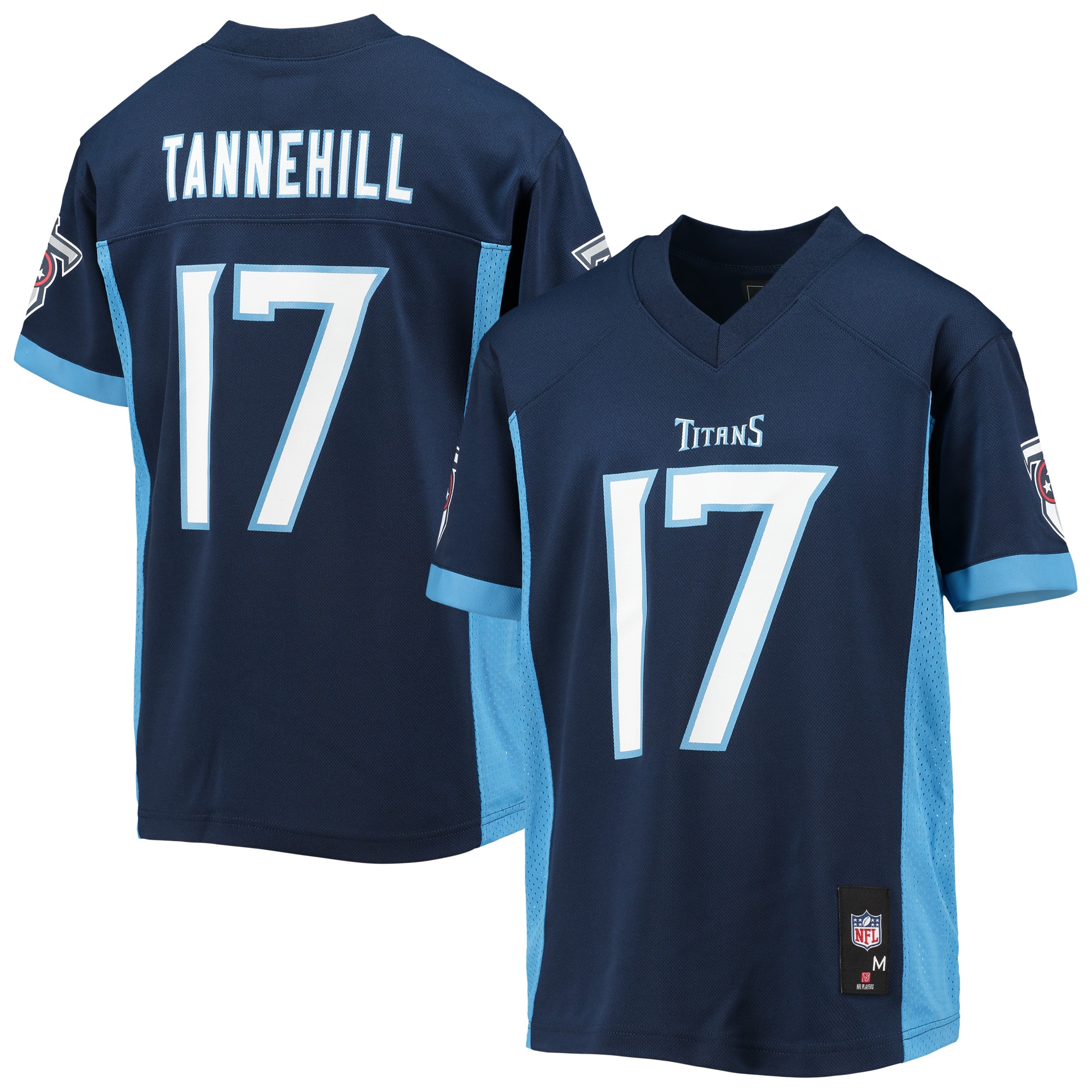 Youth Tennessee Titans Ryan Tannehill Navy Player Jersey