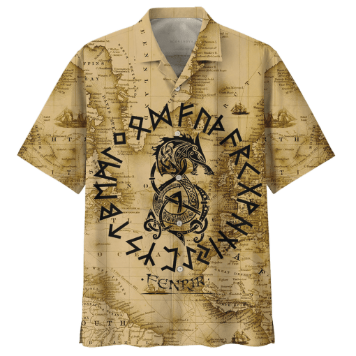 Viking Dragon World Map Hawaii Shirt Ha106901